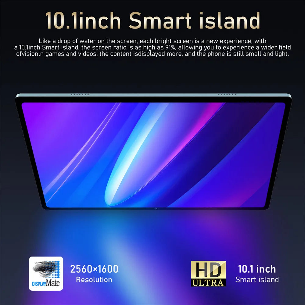 New 16 Pro Tablet 10.1inch Android 12 Pad 6 Tablet PC 4G 5G Dual SIM GPS 10000mAh Global Version Tablets For Children Kids Tab