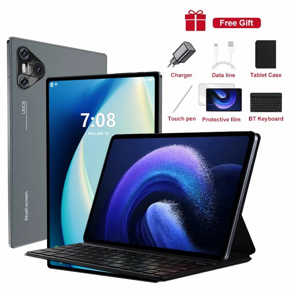 New 16 Pro Tablet 10.1inch Android 12 Pad 6 Tablet PC 4G 5G Dual SIM GPS 10000mAh Global Version Tablets For Children Kids Tab