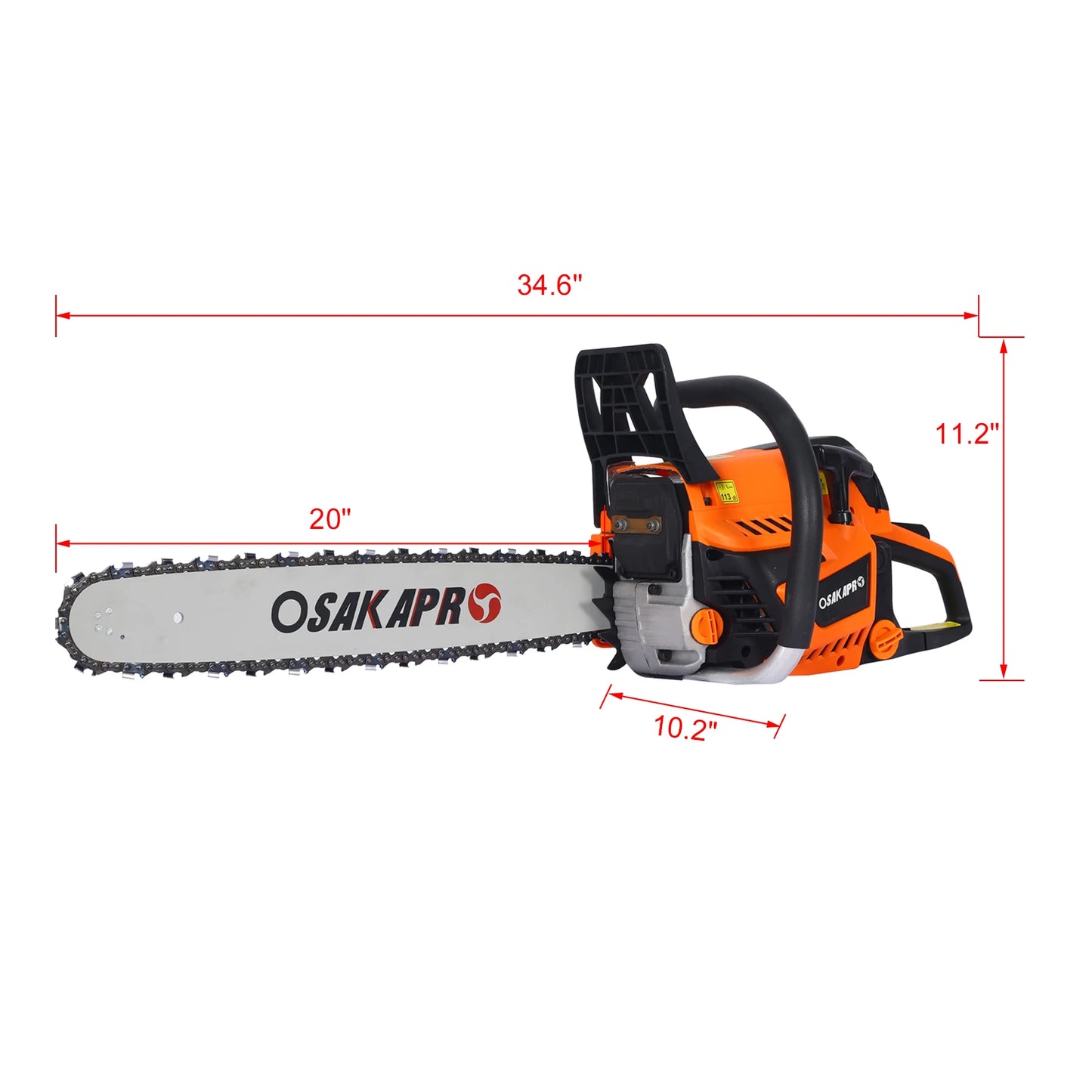 Chainsaw gas 20inch ,52cc Gasoline Chain Saw for Trees ,Wood Cutting 2-cycle EPA Compliant