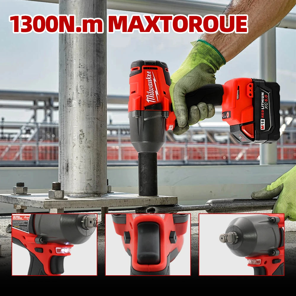 Milwaukee 18V Brushless Electric Impact Wrench for Car Repair