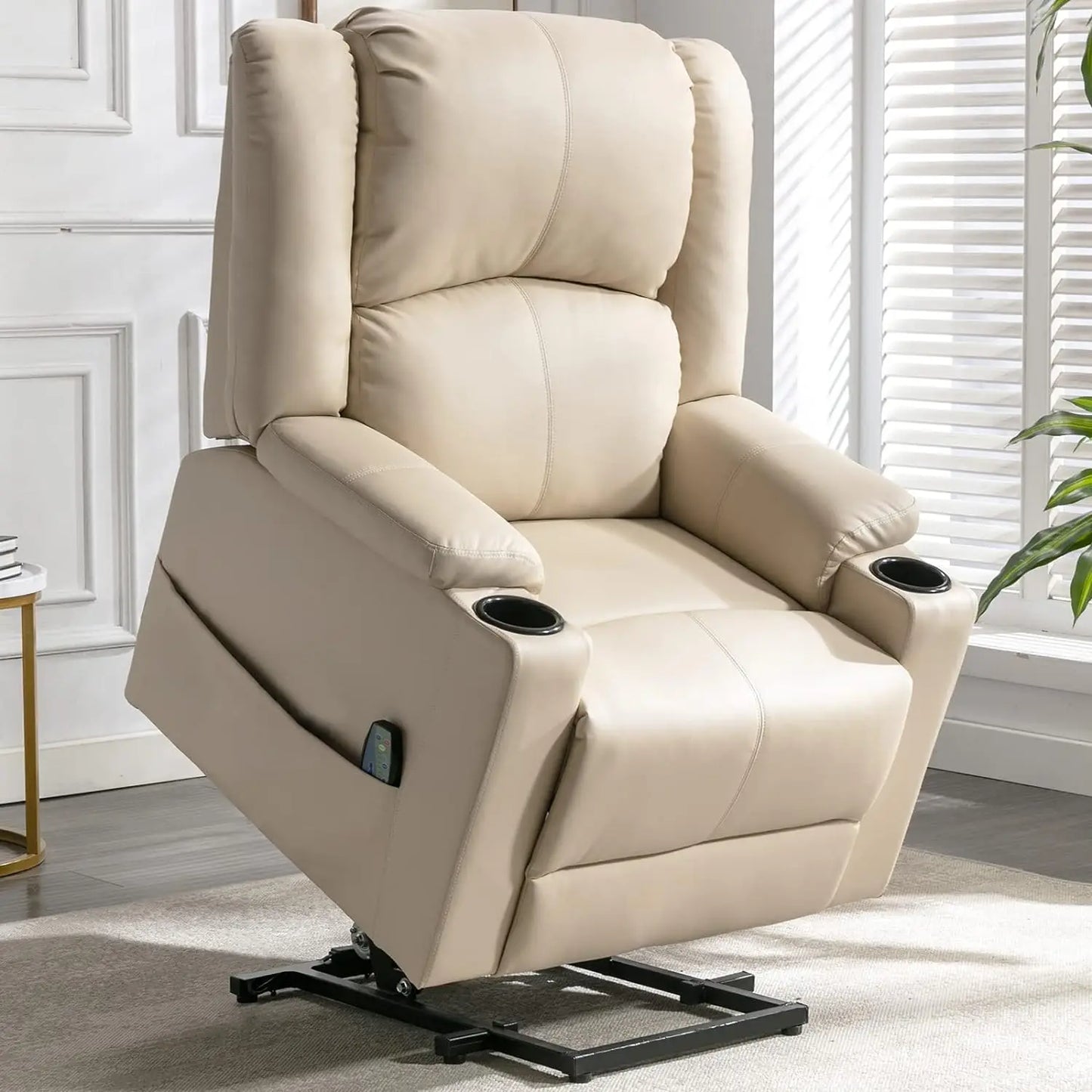 Comhoma Lift Recliner Sofa with Heat and Massage Features