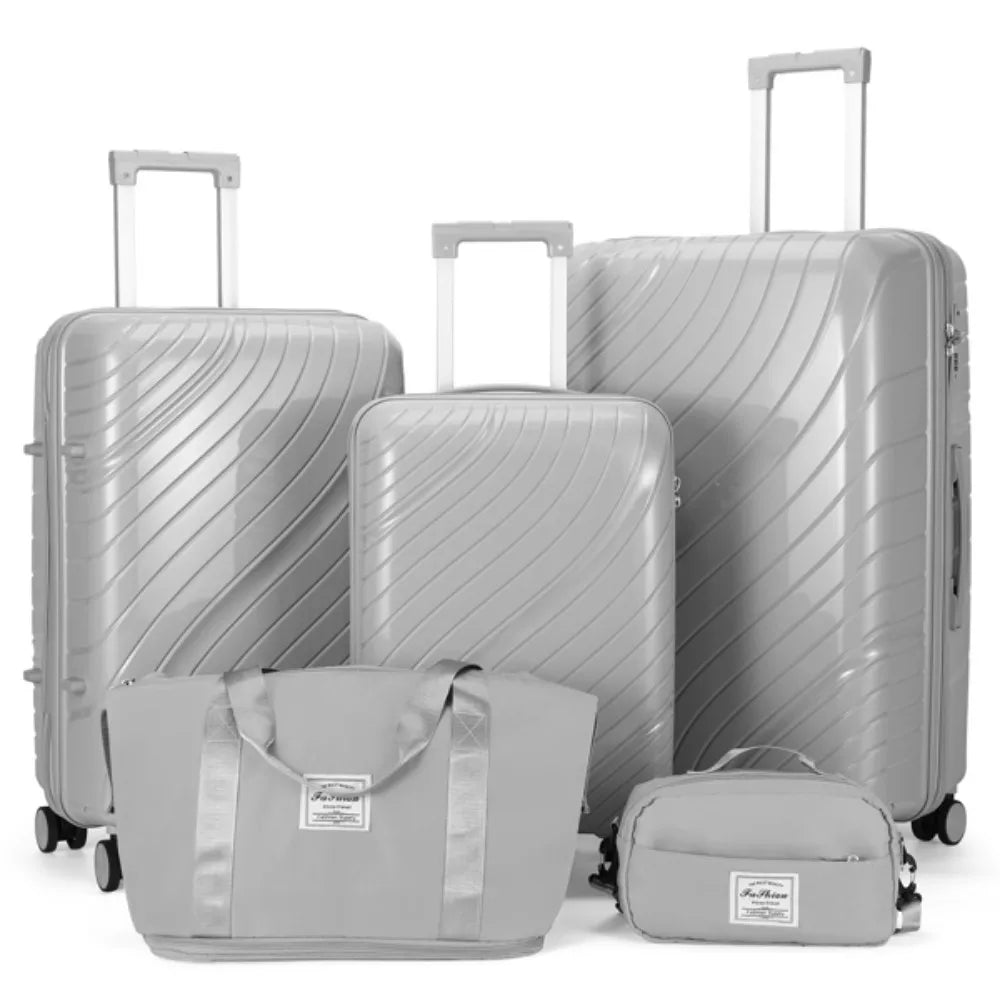 5 in 1 Trolley Suitcase Set for Travel and School