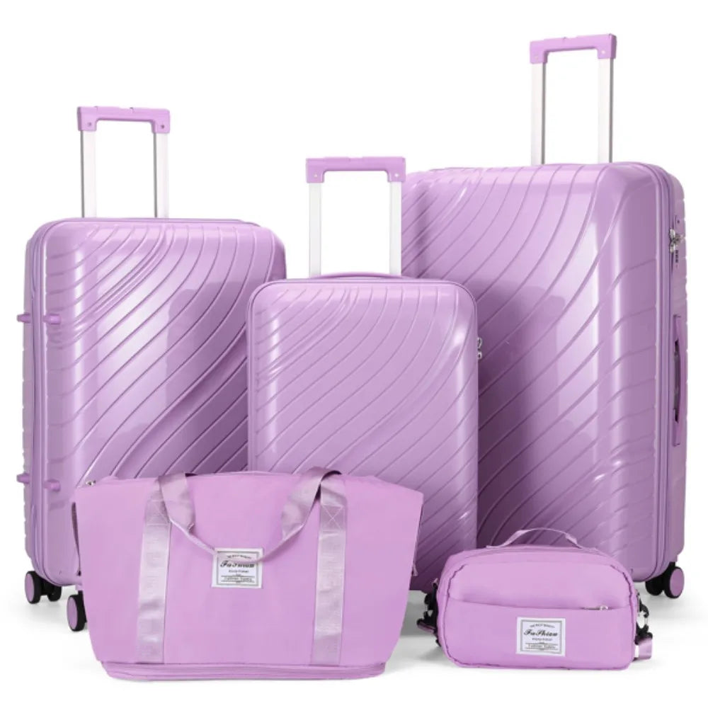 5 in 1 Trolley Suitcase Set for Travel and School