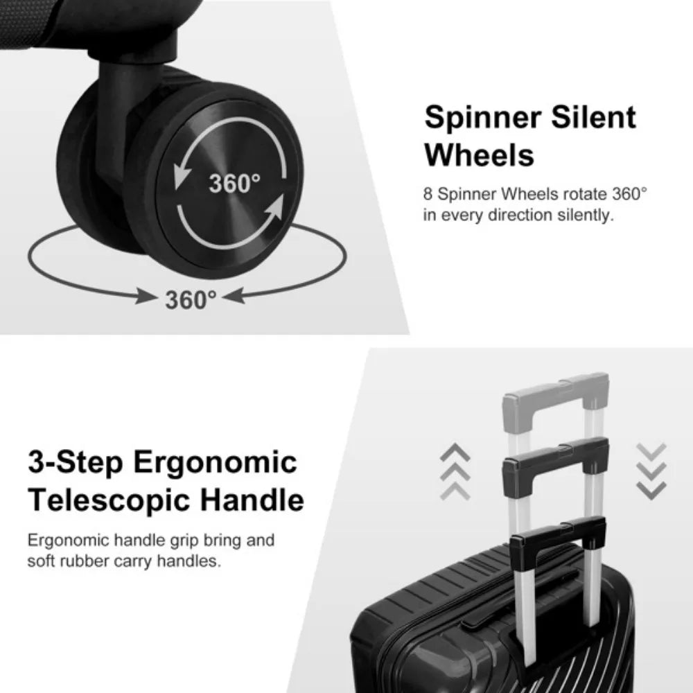 5 in 1 Trolley Suitcase Set for Travel and School
