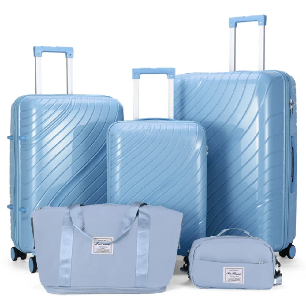 5 in 1 Trolley Suitcase Set for Travel and School