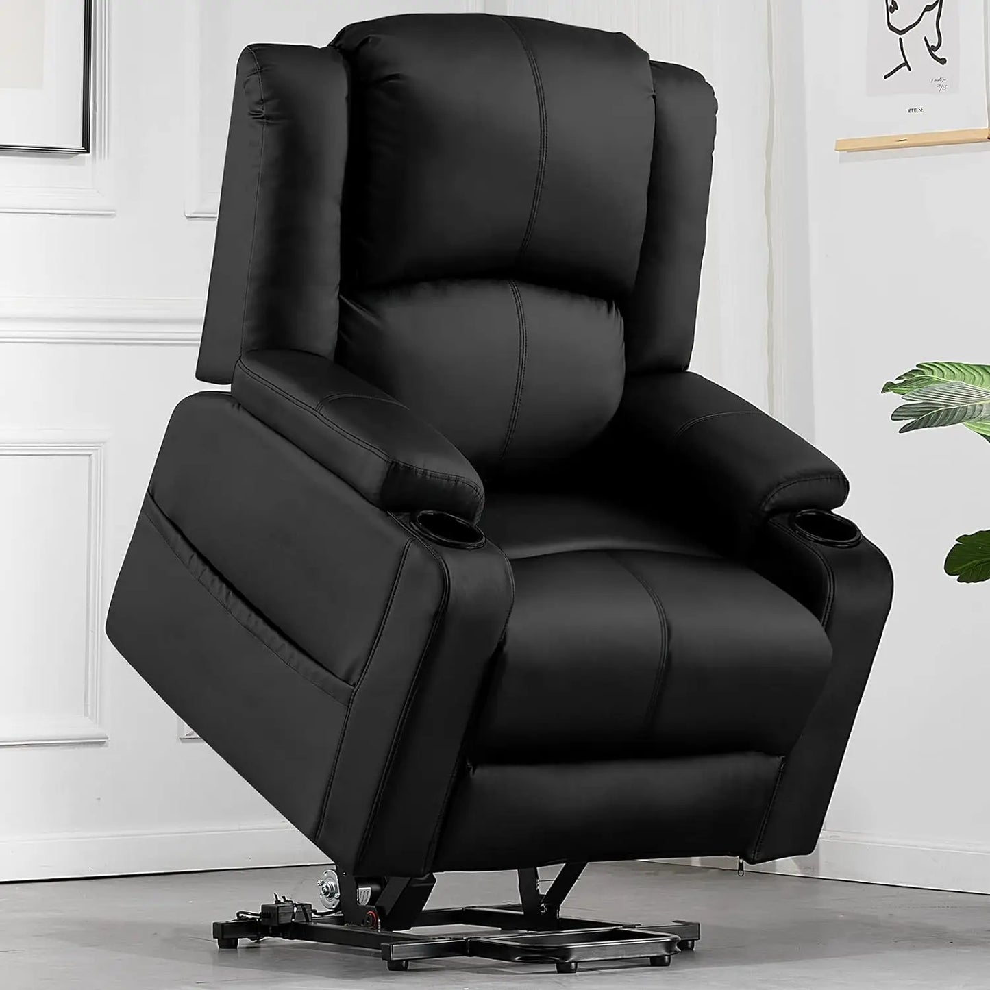 Comhoma Lift Recliner Sofa with Heat and Massage Features