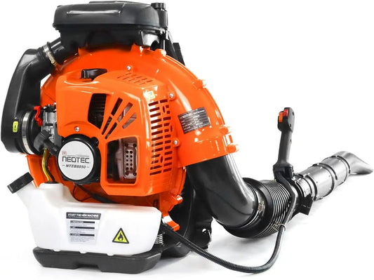 75.6cc Gas Leaf Blower Backpack Leaf Blower, 768 CFM,216 MPH,2-Cycle,Ergonomic Harness System,Low Vibration and Cruise Control P