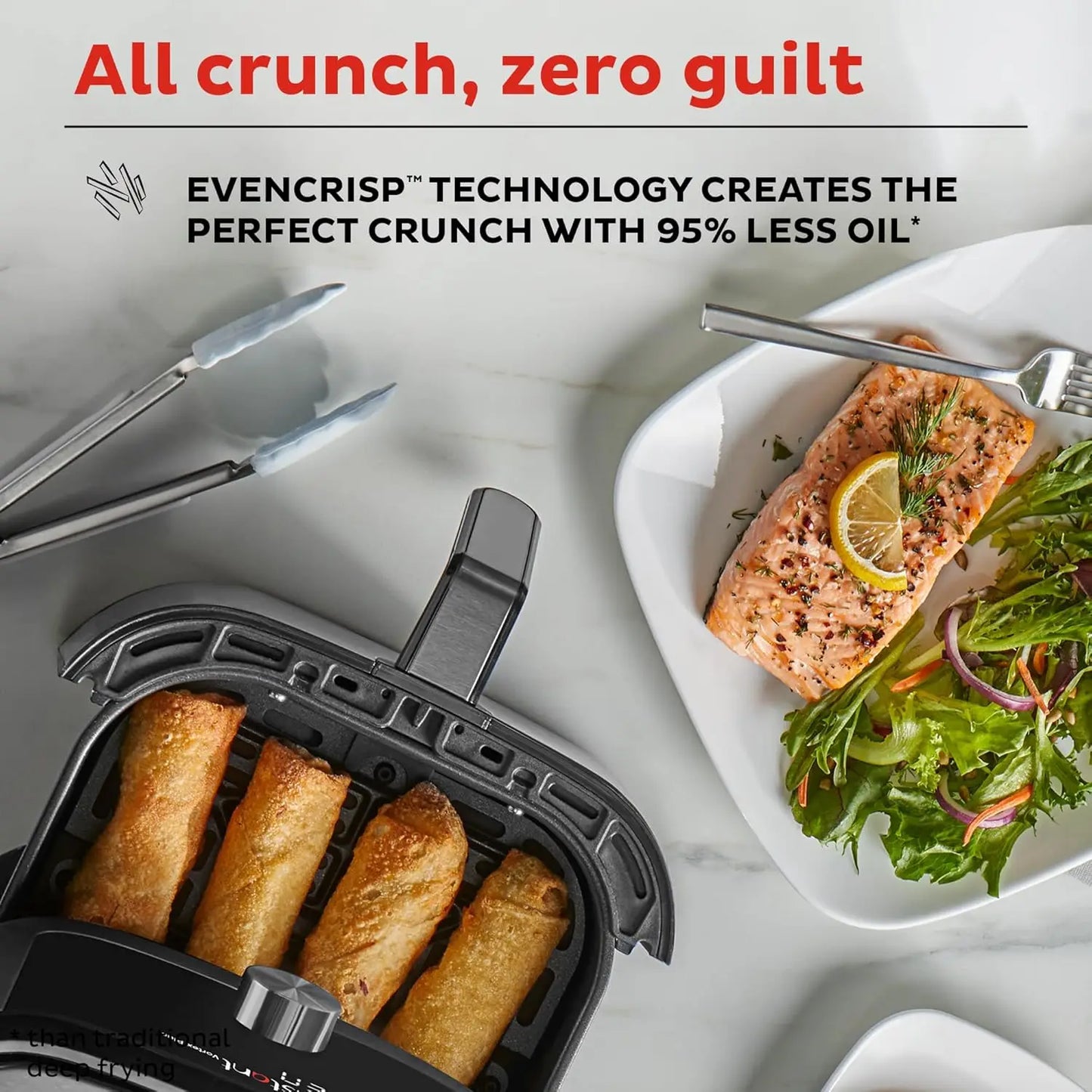 Vortex Plus Air Fryer with Custom Programs and Six Functions
