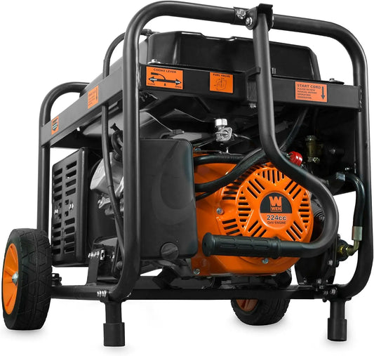 4,750-Watt 120V/240V Dual Fuel Portable Generator with Wheel Kit and Electric Start (DF475T)