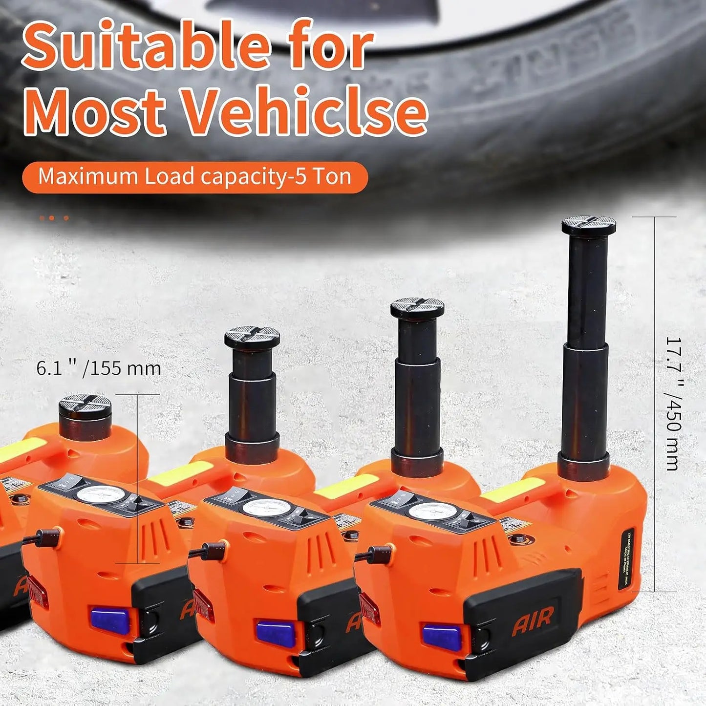 Electric Hydraulic Car Jack Kit for Easy Lifting