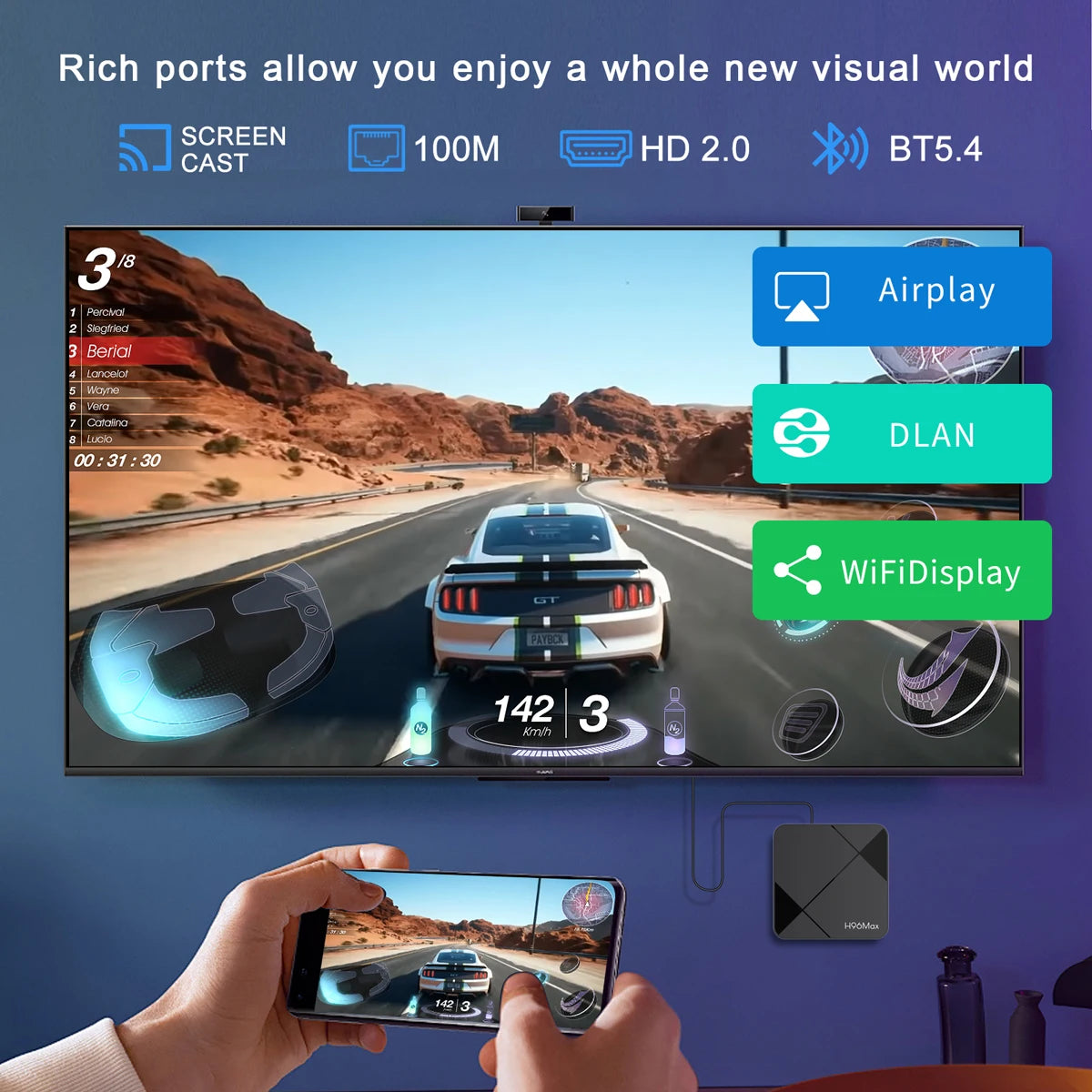 LEFFOT RK3518 Android14.0 Rockchip RK3518 Smart TV Box Wifi6&BT5.4 4K@60fps Google Media Player Support IPTV Set Top Box
