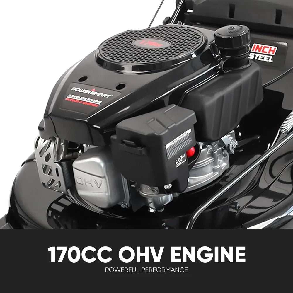Self Propelled Gas Lawn Mower with 3-in-1 Versatility