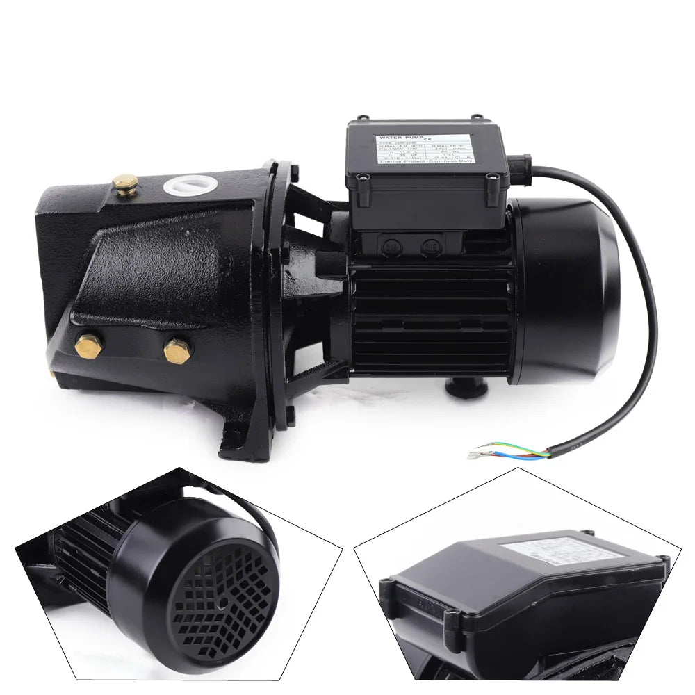 1HP Shallow Well Jet Pump with Pressure Switch 110V Water Jet Pump 750W Motor, for Daily Life and Agricultural Irrigation