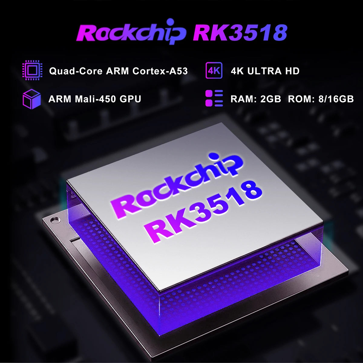 LEFFOT RK3518 Android14.0 Rockchip RK3518 Smart TV Box Wifi6&BT5.4 4K@60fps Google Media Player Support IPTV Set Top Box