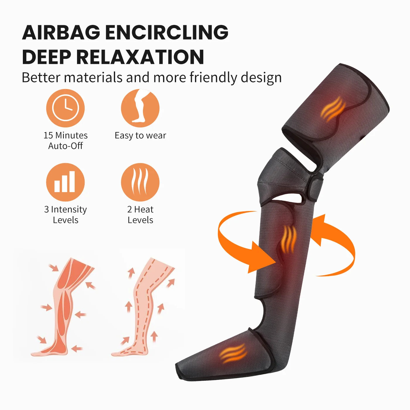 Electric Leg Massager for Pain Relief and Blood Circulation