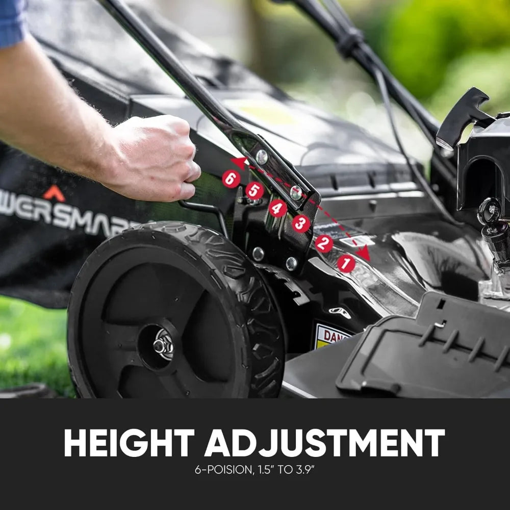 Self Propelled Gas Lawn Mower with 3-in-1 Versatility