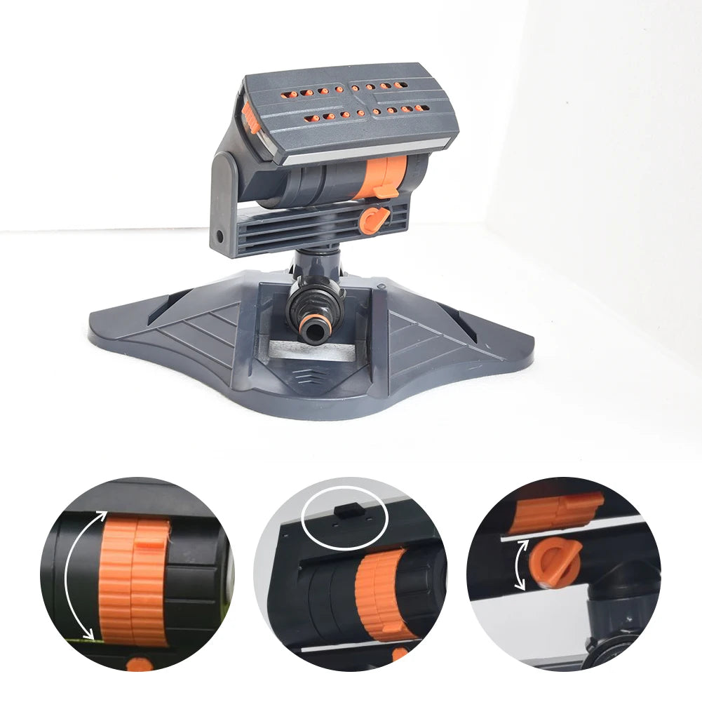 Adjustable Mini Oscillating Sprinkler for Large Lawn Coverage