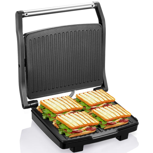 Yabano Panini Press Grill Electric Indoor Gourmet Sandwich Maker