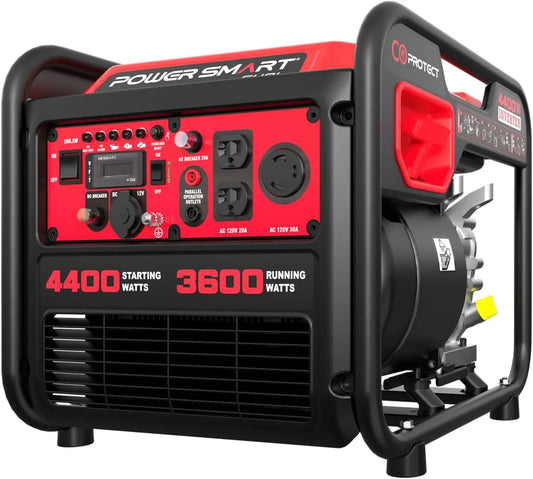 4400-Watt Gas Powered Portable Inverter Generator,CO-Sensor, Lightweight for Home Use & Emergency Backup, Camping, EPA Compliant