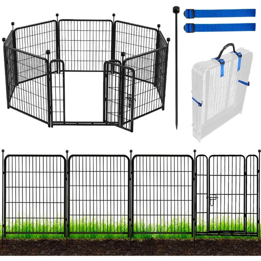 Heavy Duty Iron Metal Garden Fence Panels for Animal Barrier