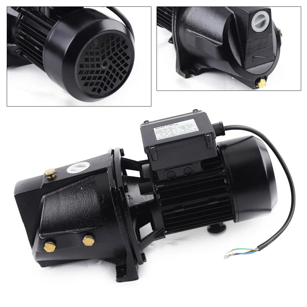 1HP Shallow Well Jet Pump with Pressure Switch 110V Water Jet Pump 750W Motor, for Daily Life and Agricultural Irrigation
