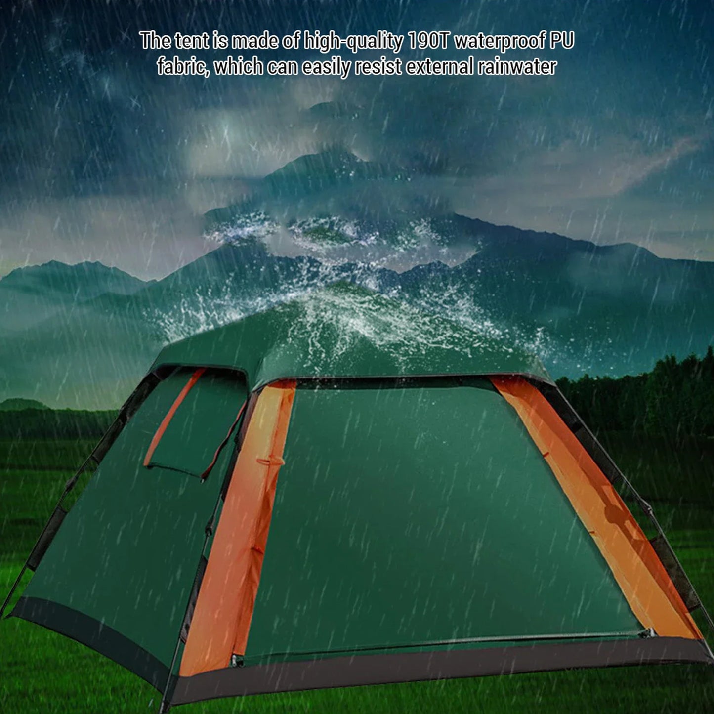 Automatic Quick Open Waterproof Camping Tent for Outdoor Adventures