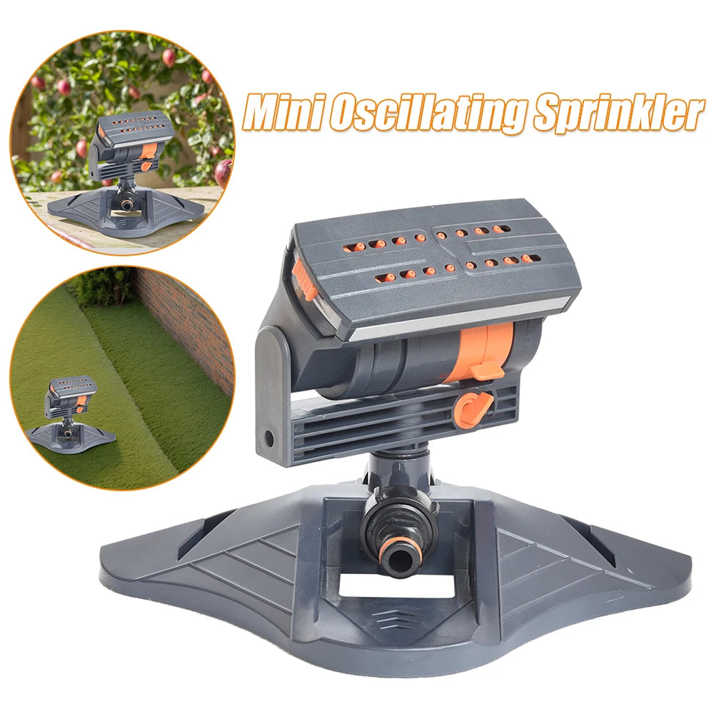 Adjustable Mini Oscillating Sprinkler for Large Lawn Coverage
