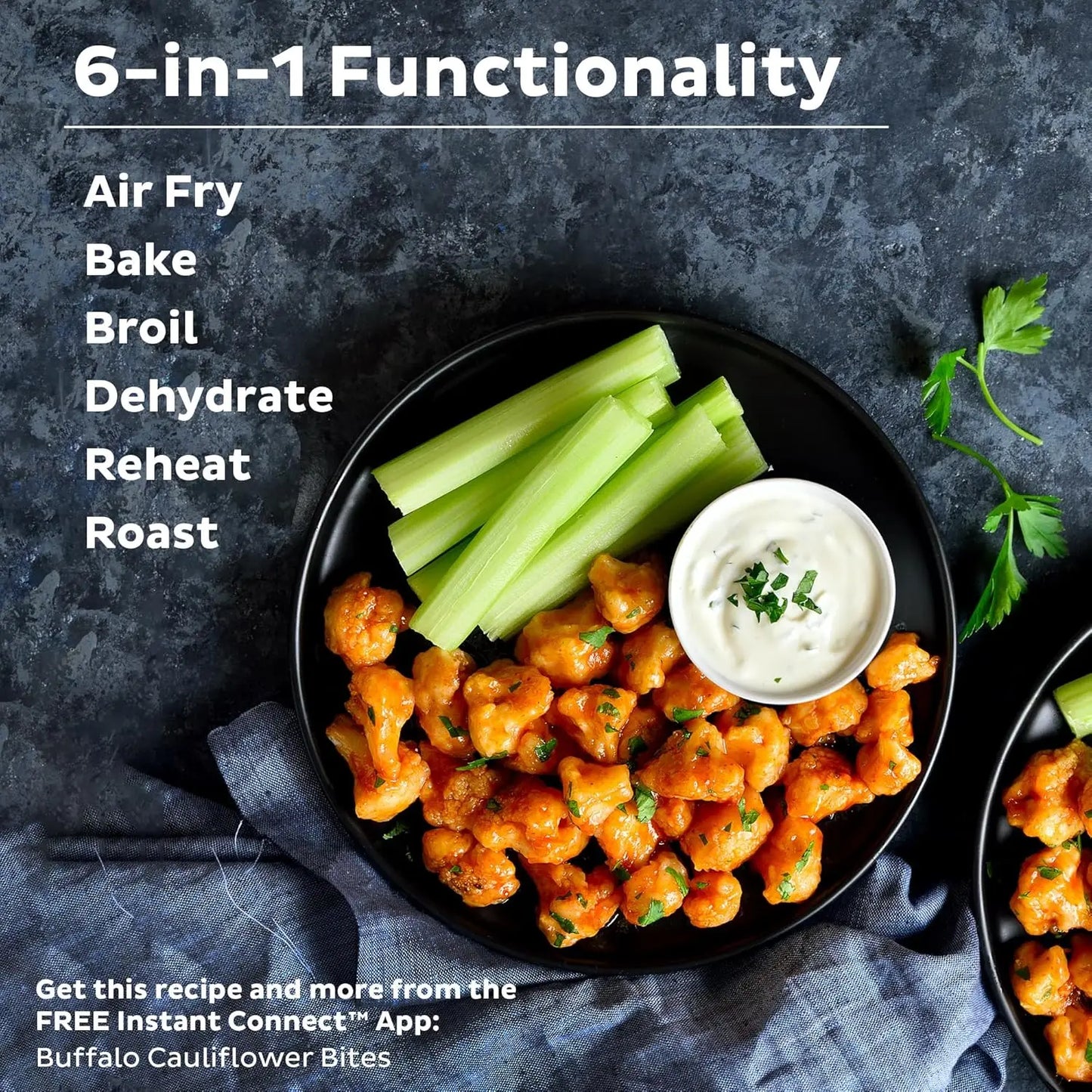 Vortex Plus Air Fryer with Custom Programs and Six Functions
