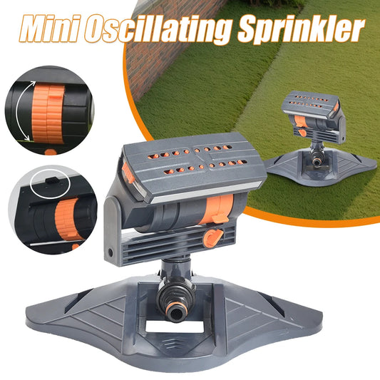 Adjustable Mini Oscillating Sprinkler for Large Lawn Coverage